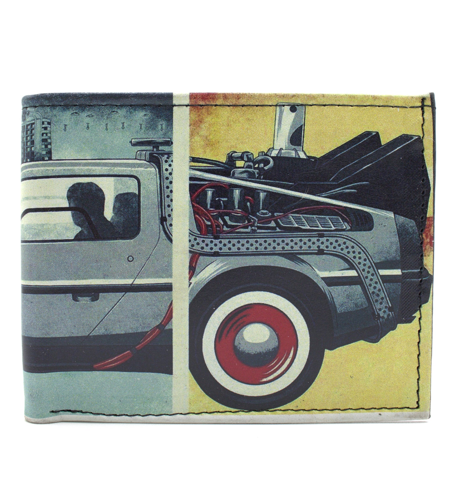 Cartera Hombre De Piel DeLorean Volver Al Futuro
