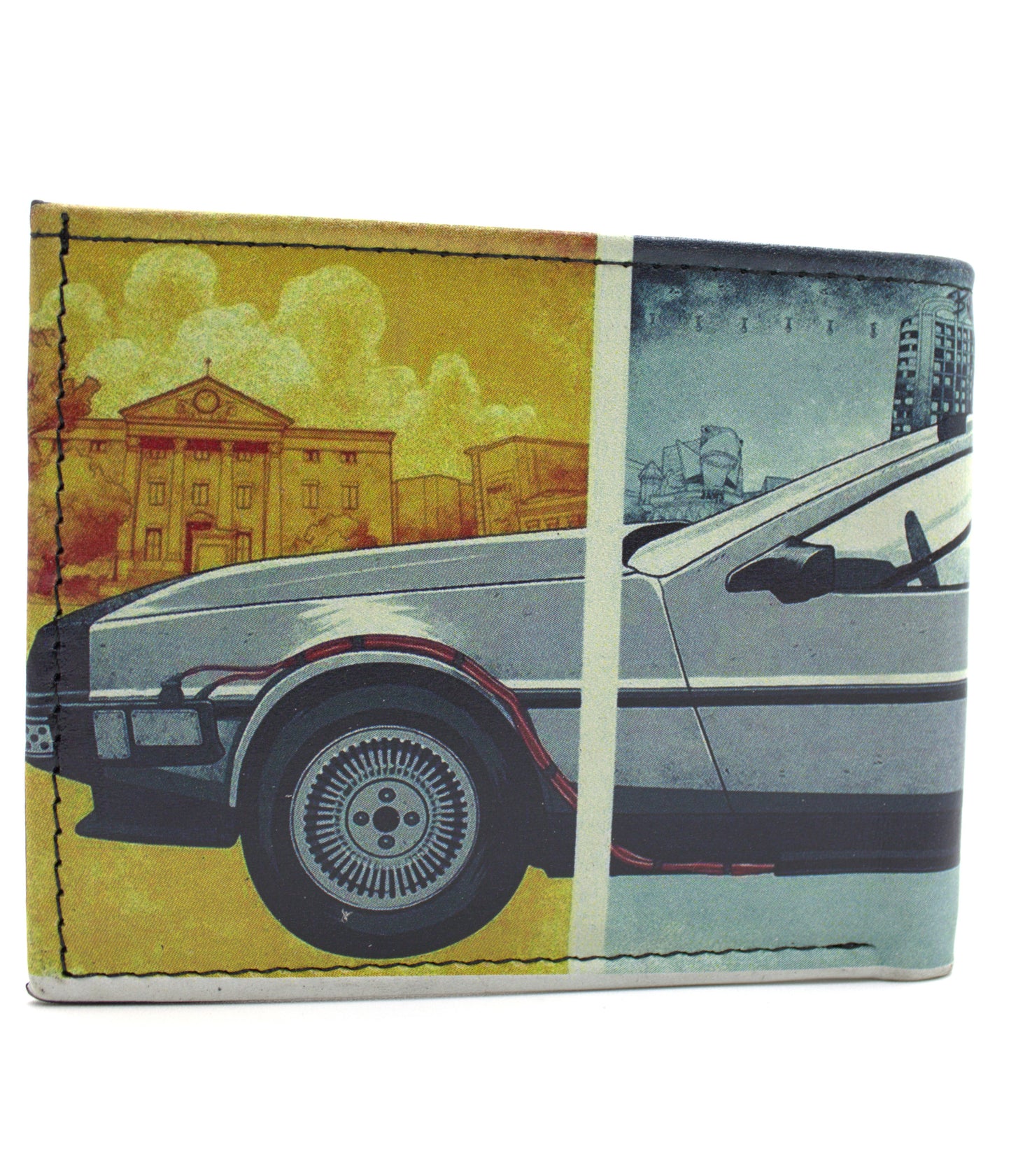 Cartera Hombre De Piel DeLorean Volver Al Futuro