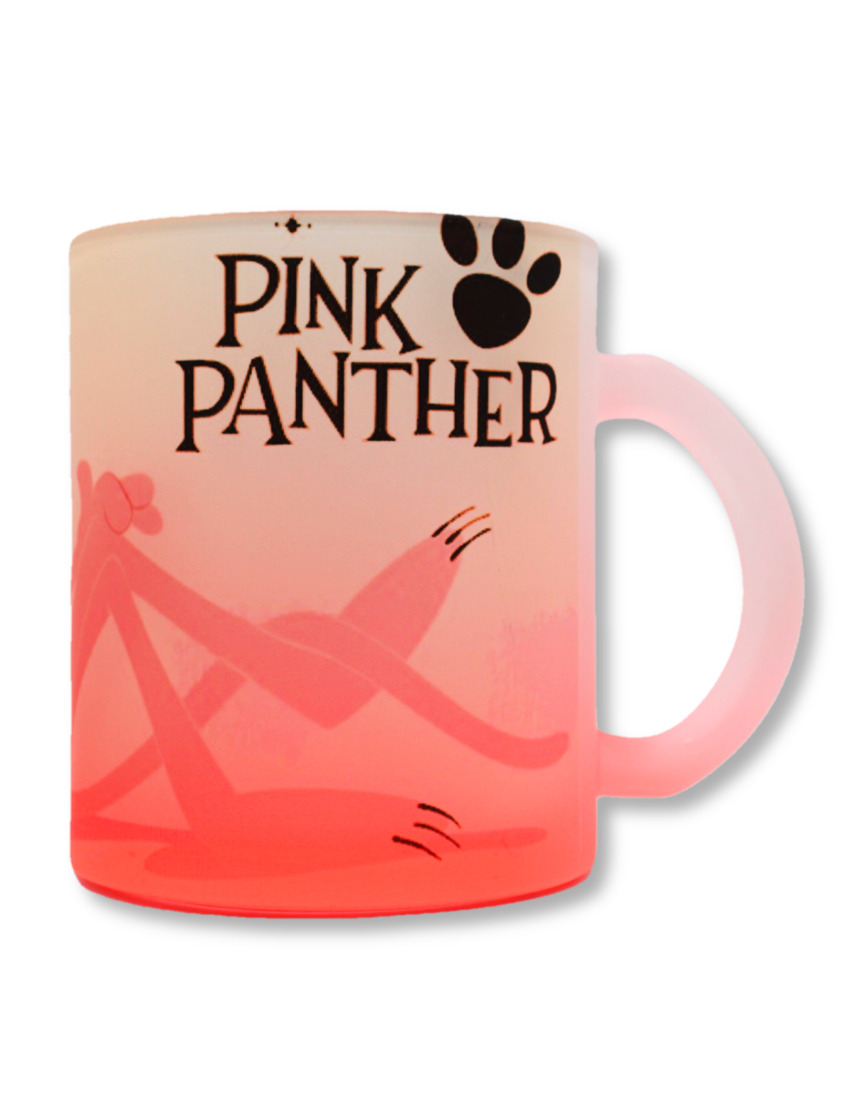 Taza De Vidrio Pantera Rosa