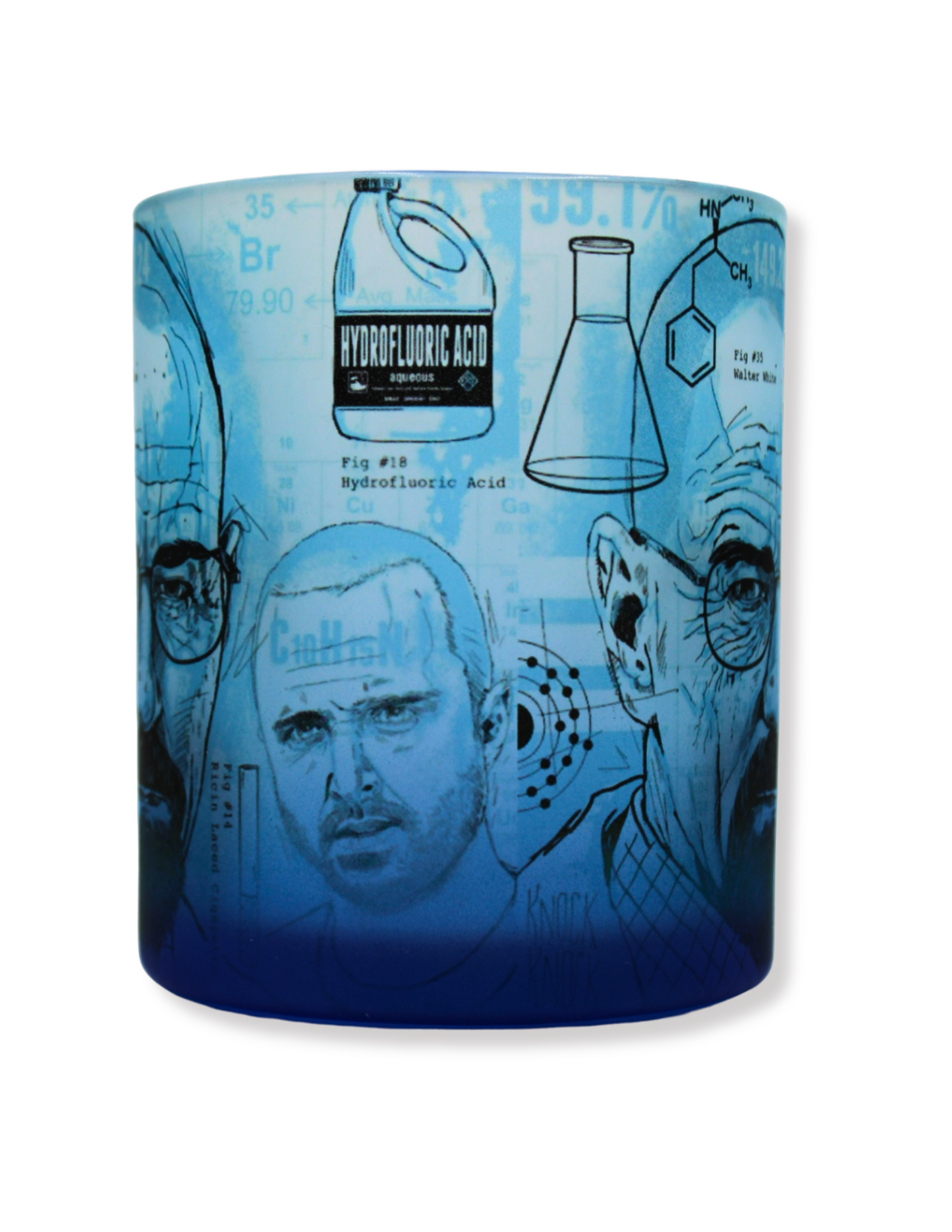 Taza De Vidrio Breaking Bad Azul