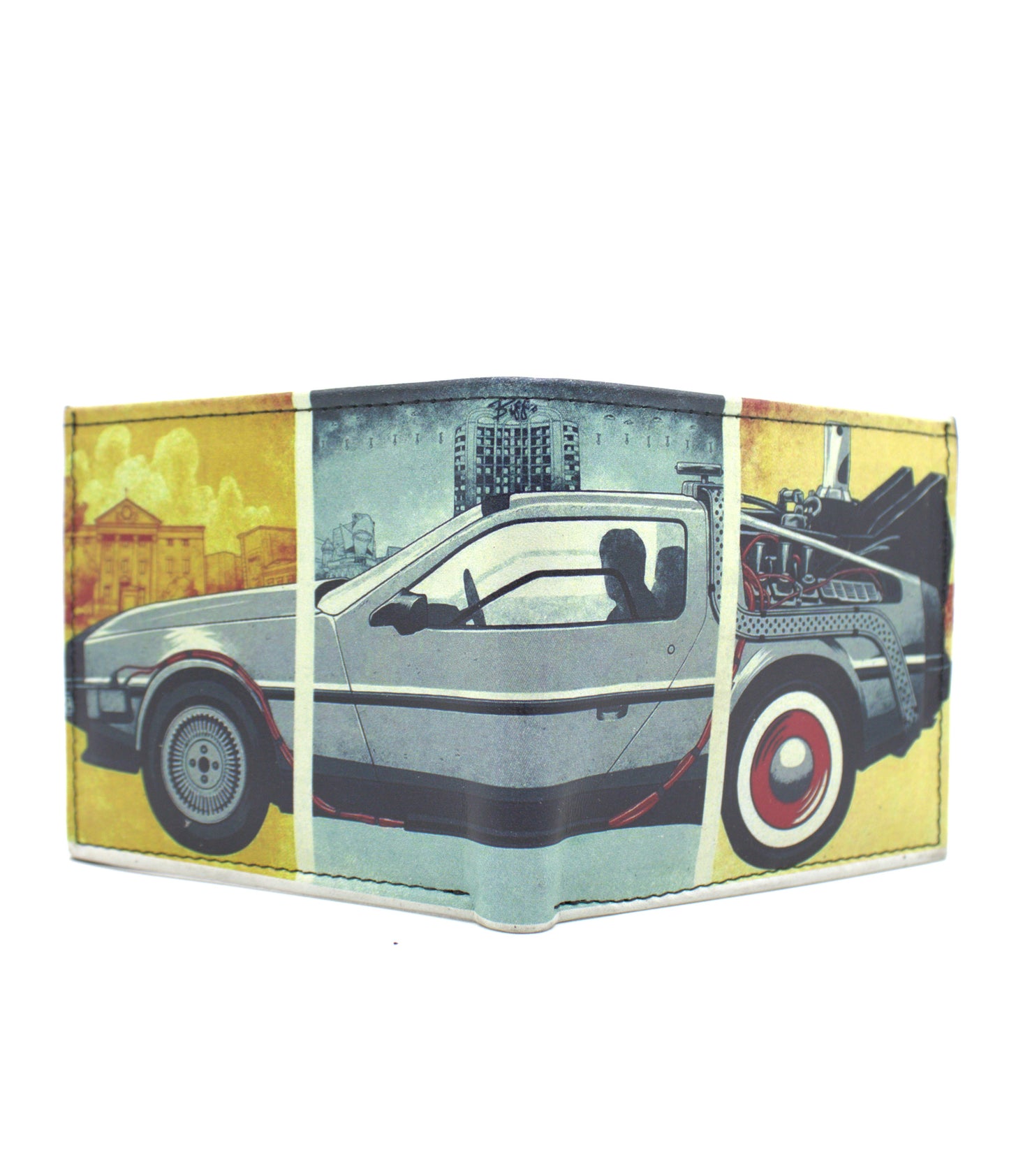 Cartera Hombre De Piel DeLorean Volver Al Futuro