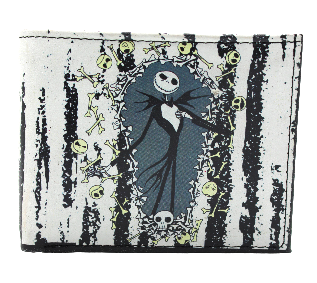 Cartera Hombre De Piel Jack Skellington De El Extraño Mundo De Jack