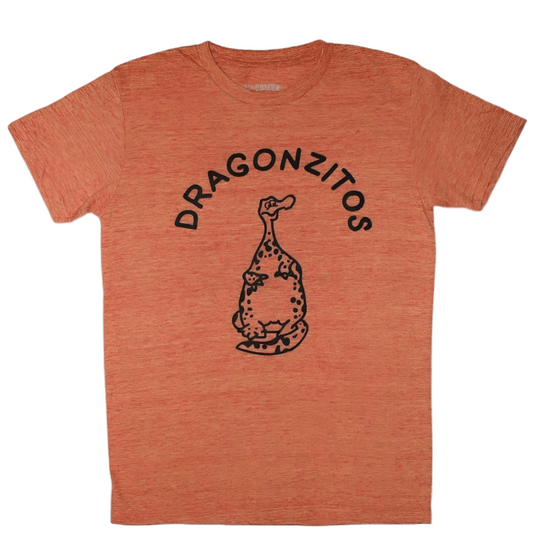 Playera Diseño Dragoncitos Naranja Unisex