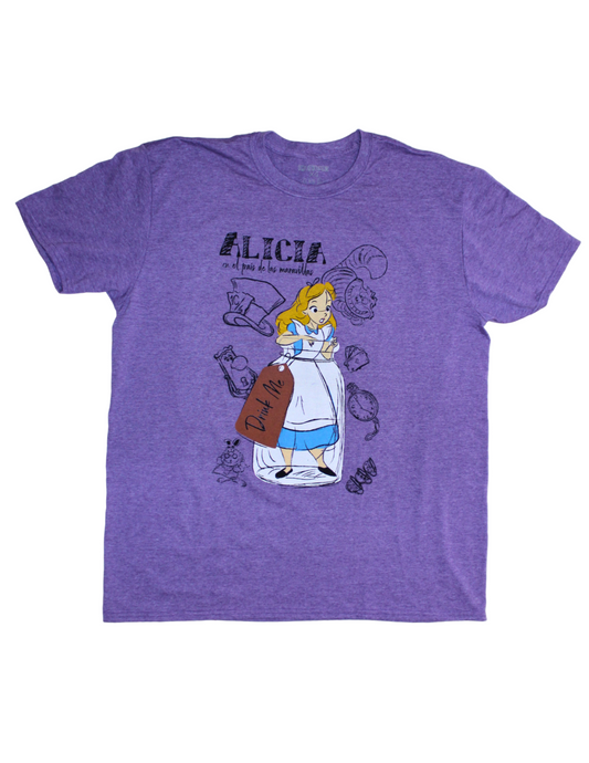 Playera Diseño Alicia en el país de las maravillas Unisex