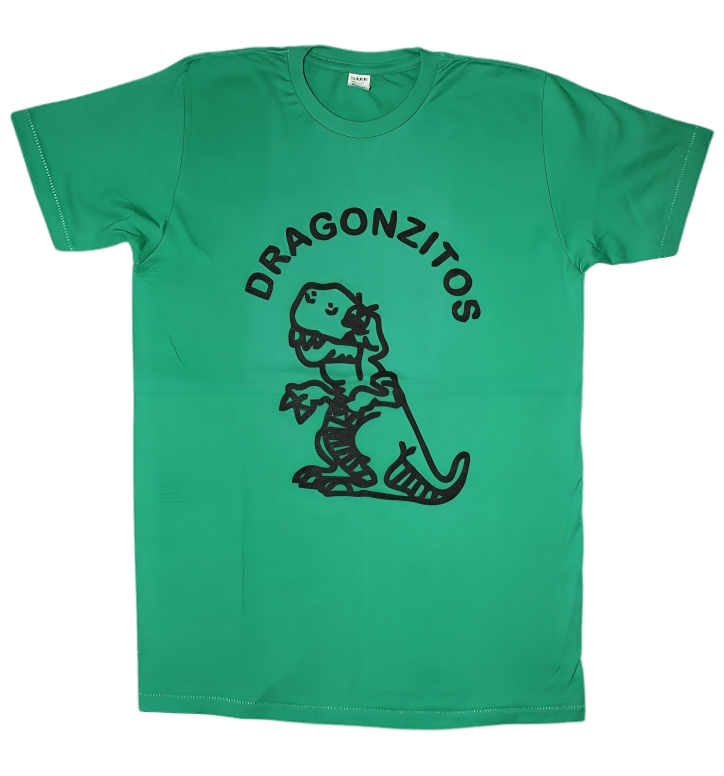 Playera Diseño Dragoncitos Verde Unisex