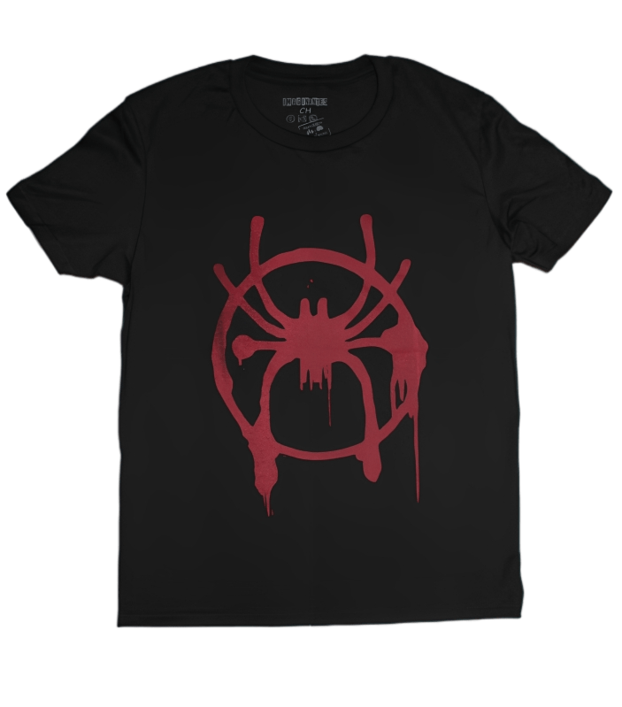 Playera Diseño Spiderman Negro Unisex