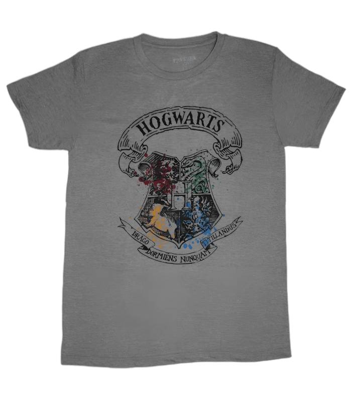 Playera Diseño Howarts Salpicado Harry Potter Unisex