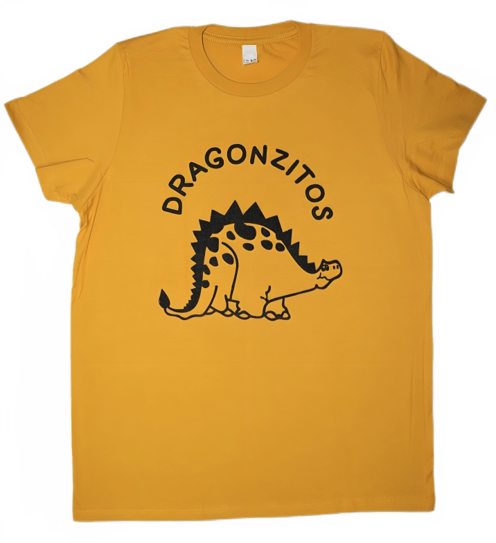 Playera Diseño Dragoncitos Amarillo Unisex