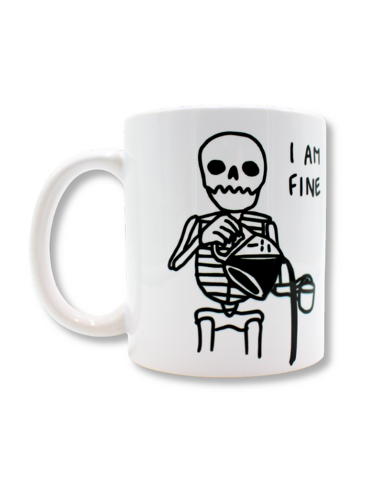 Taza De Cerámica Calavera I´m Okay