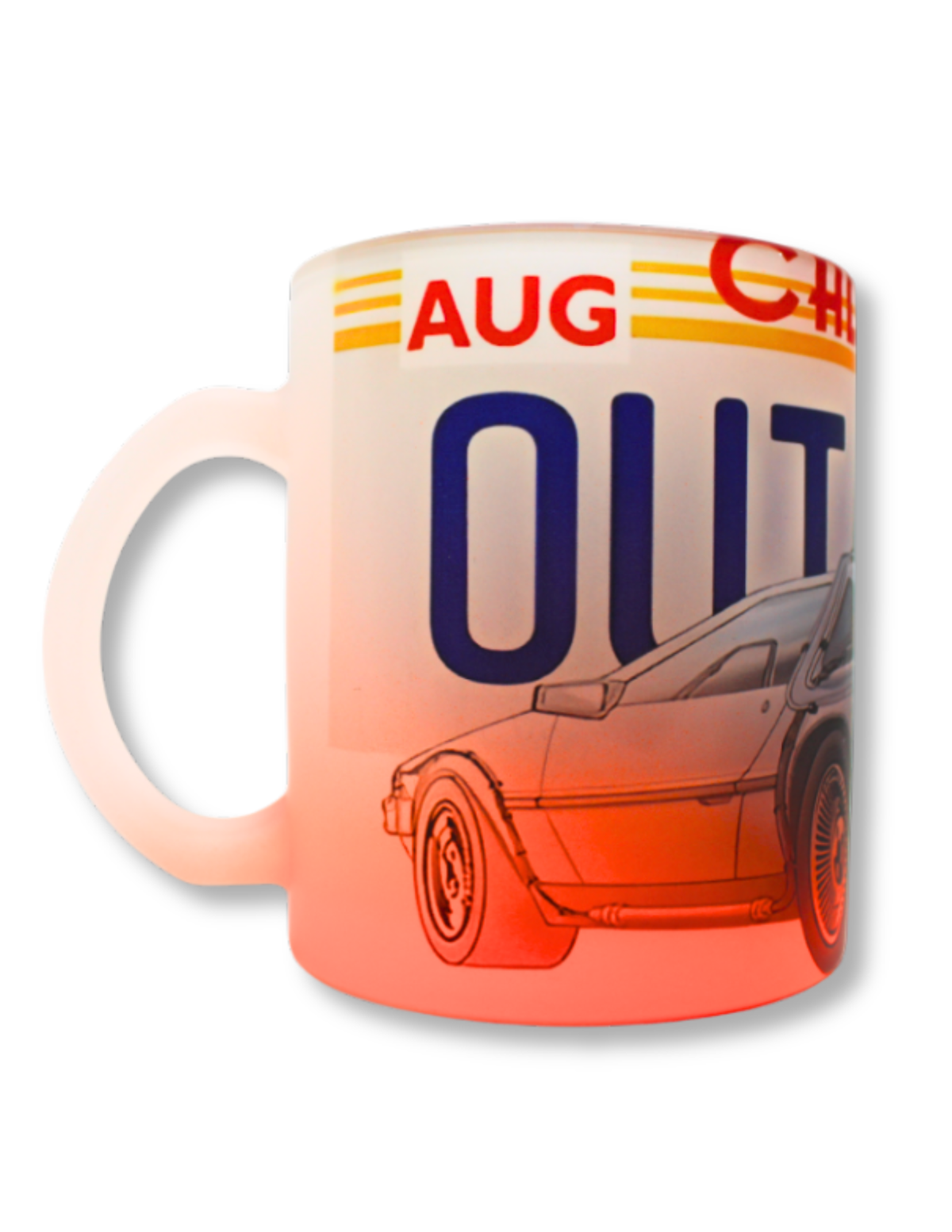 Taza De Vidrio Volver Al Futuro Delorean