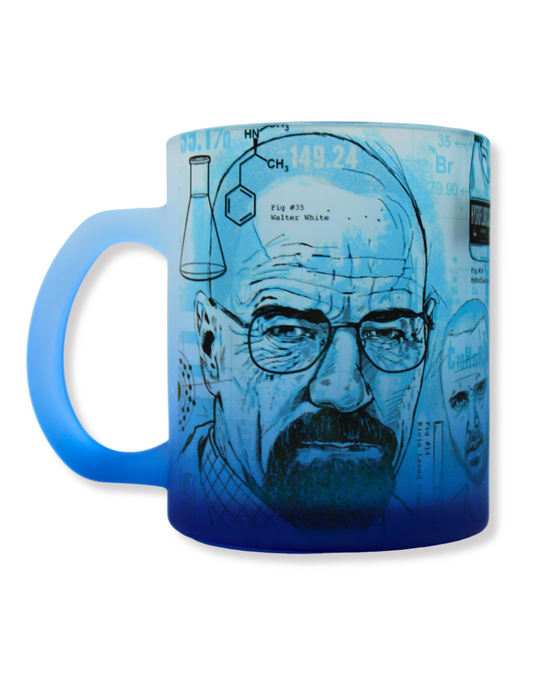 Taza De Vidrio Breaking Bad Azul