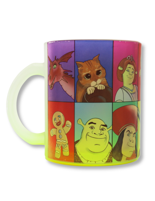 Taza De Vidrio Shrek Personajes
