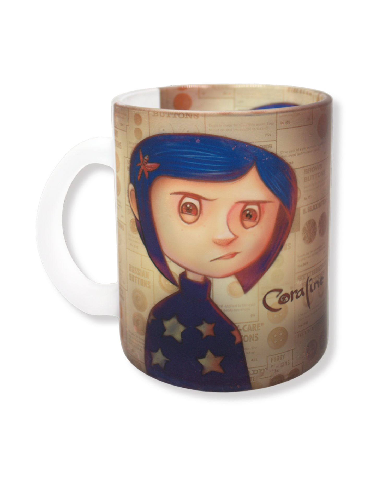 Taza De Vidrio Coraline Color Café