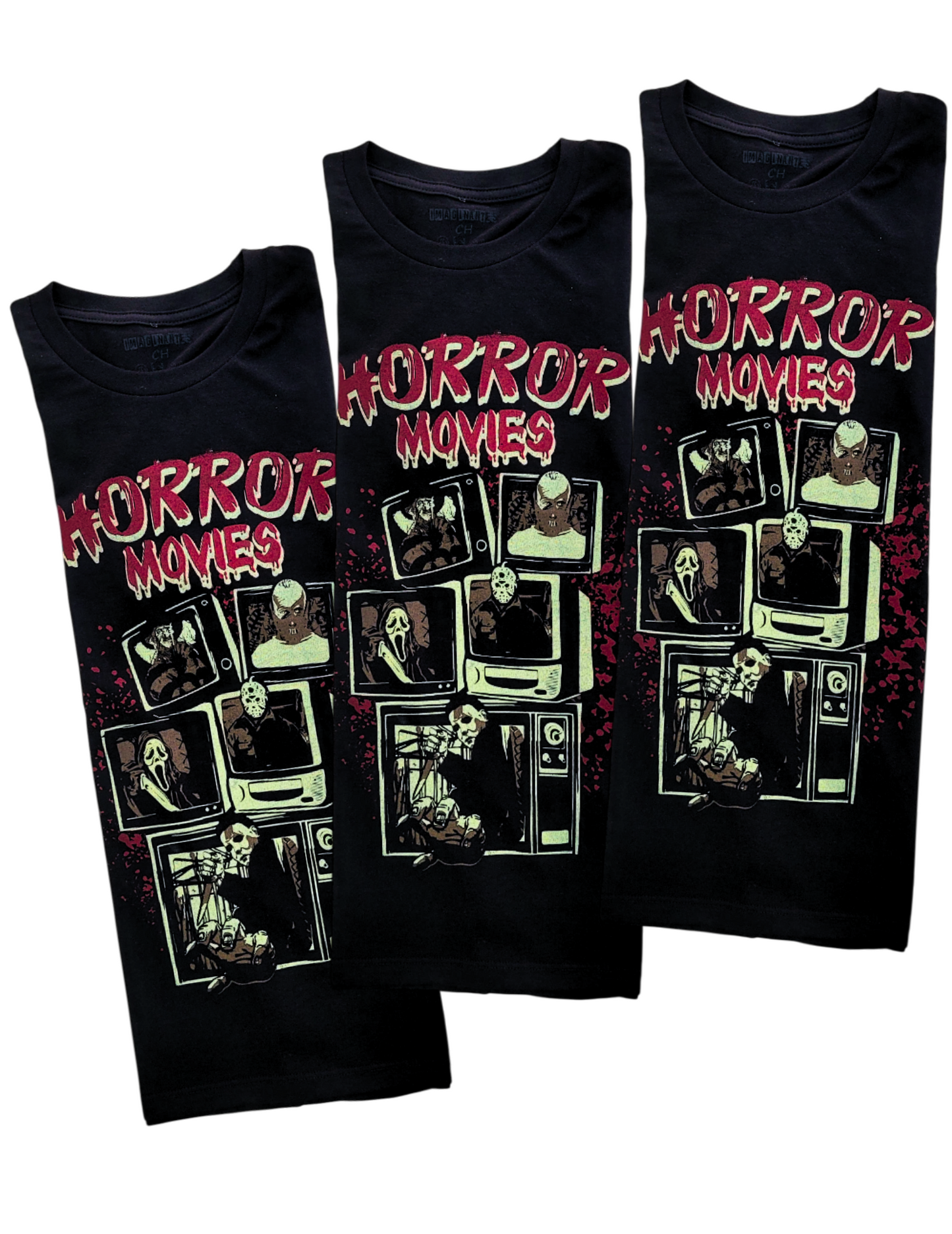 Playera Diseño Horror Movies Unisex