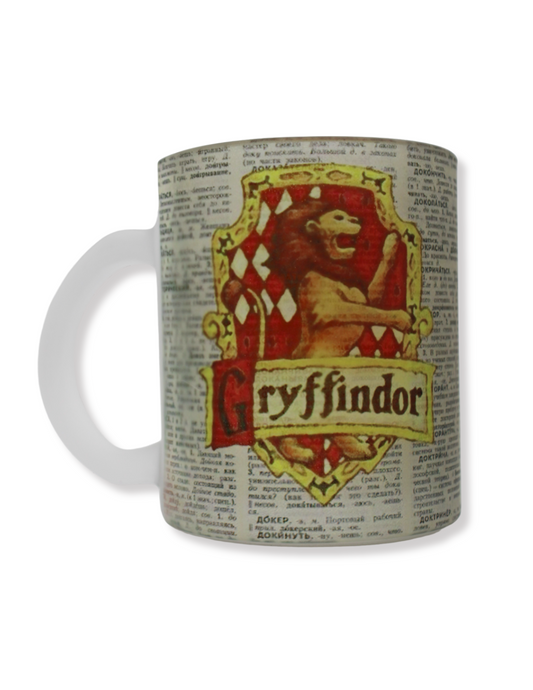 Taza De Vidrio Casa Gryffindor Harry Potter