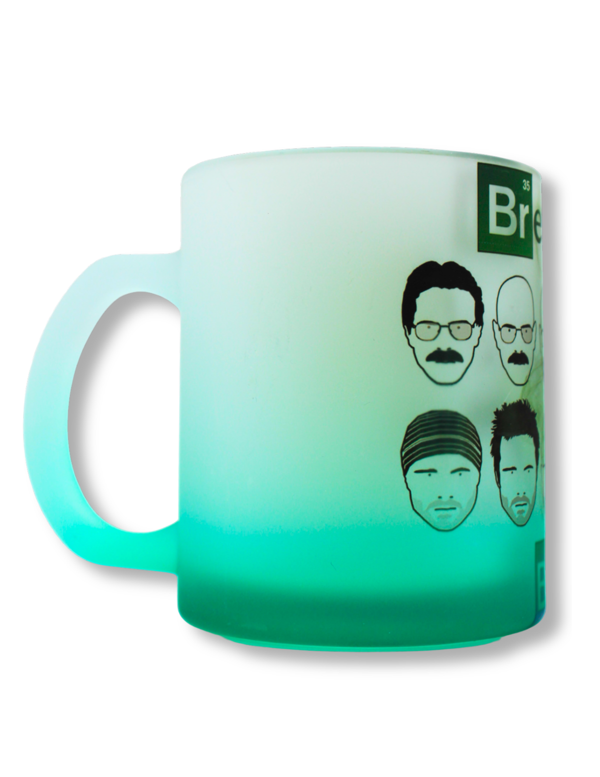 Taza De Vidrio Breaking Bad Verde