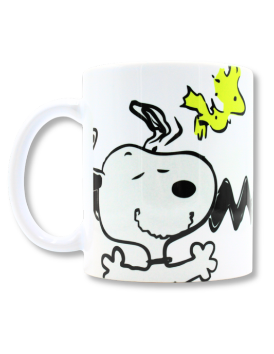 Taza De Cerámica Snoopy Franja Zigzag