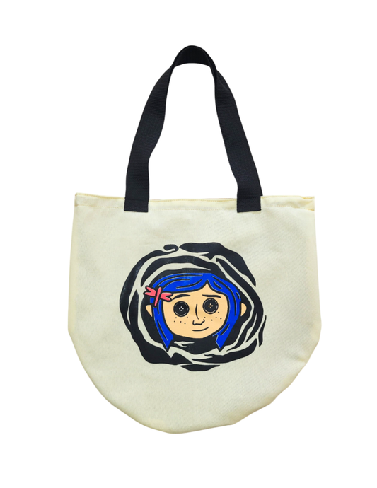 Totebag De Tela Con Diseño De Coraline