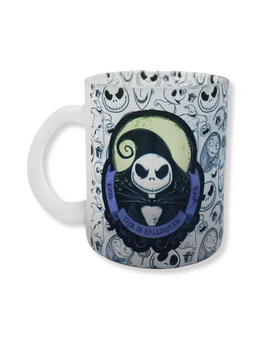 Taza De Vidrio Jack Skellington