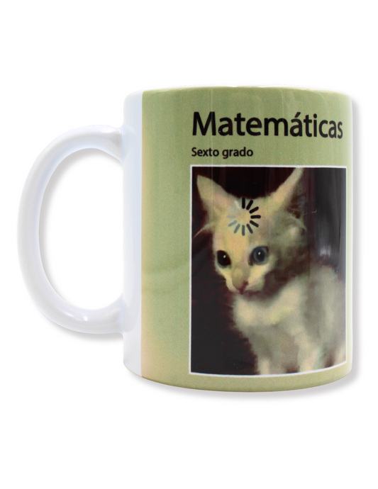 Taza De Cerámica Libro Matemáticas