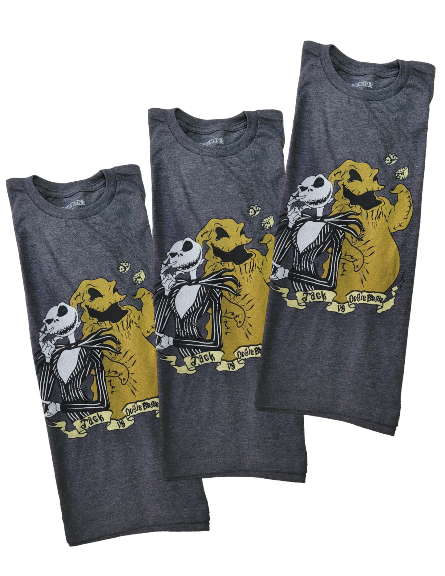 Playera Diseño Jack Skellington y Boogie Unisex