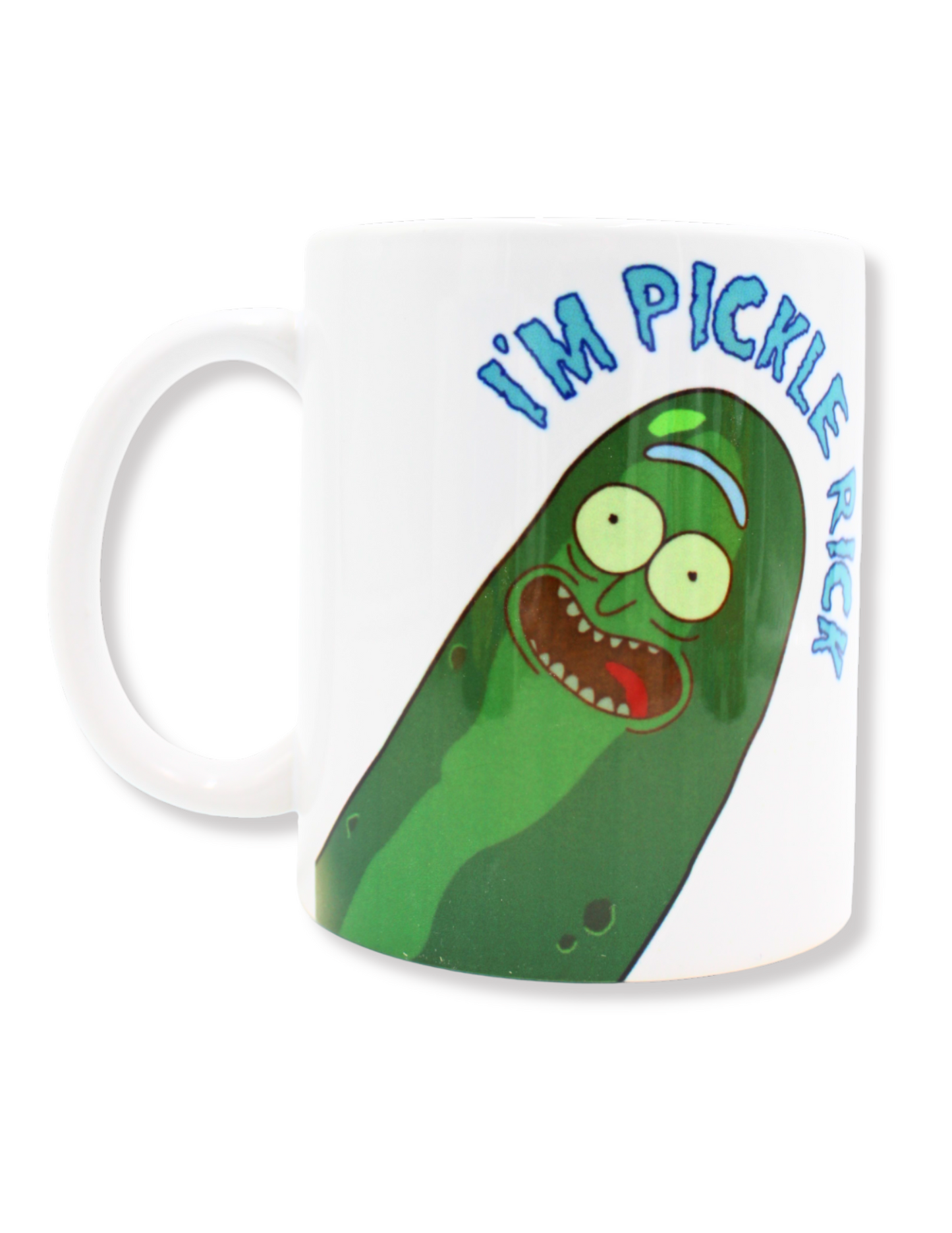 Taza De Cerámica Pepinillo Rick De Rick y Morty