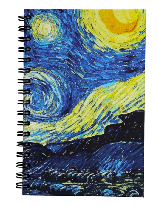 Cuadernos IMAGINANTES, Estilo Francés Con Diseño De La Noche Estrellada.