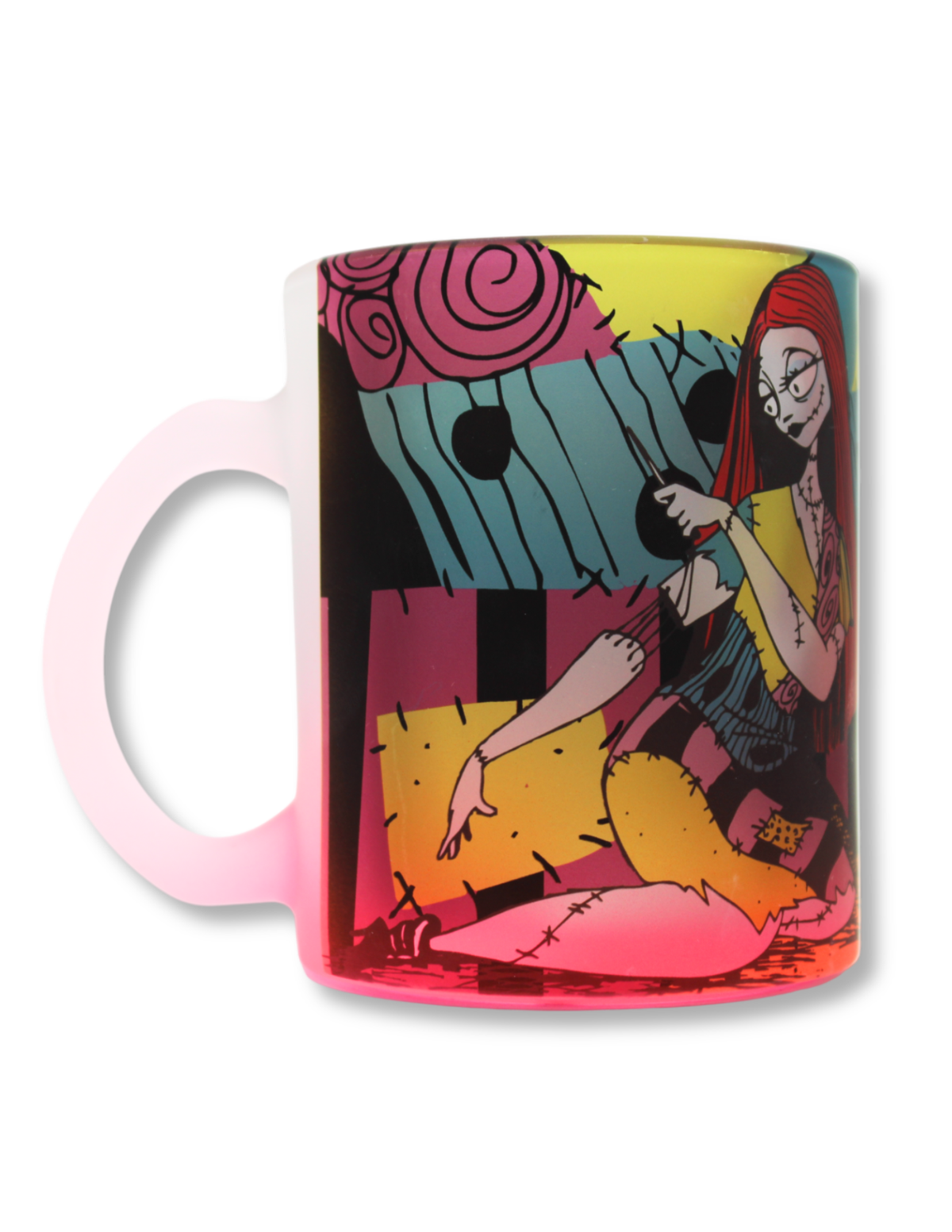 Taza De Vidrio Jack Y Sally Del El Extraño Mundo De Jack