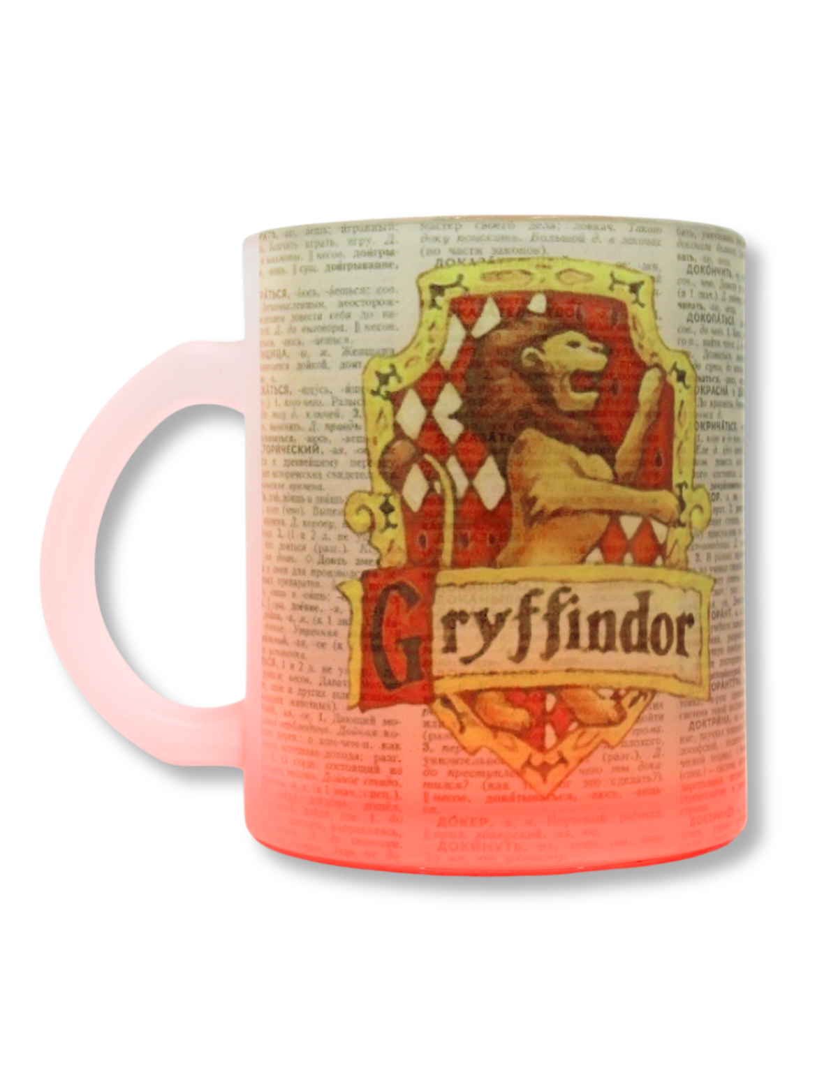 Taza De Vidrio Casa Gryffindor Harry Potter