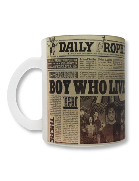 Taza De Vidrio Harry Periodico