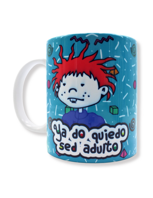 Taza De Cerámica Carlitos Azul De Los Rugrats