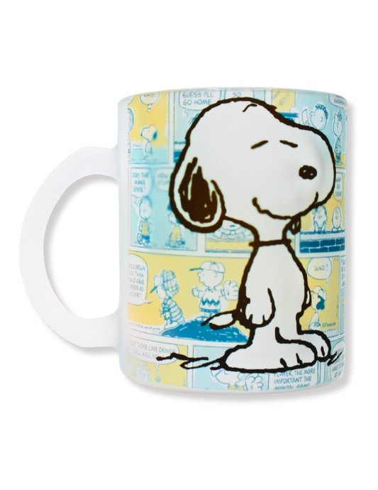 Taza De Vidrio Snoopy