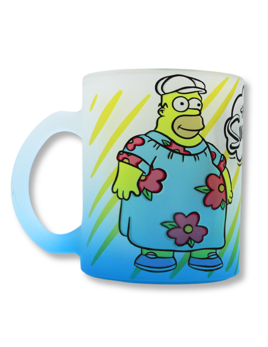 Taza De Vidrio Homero Simpson