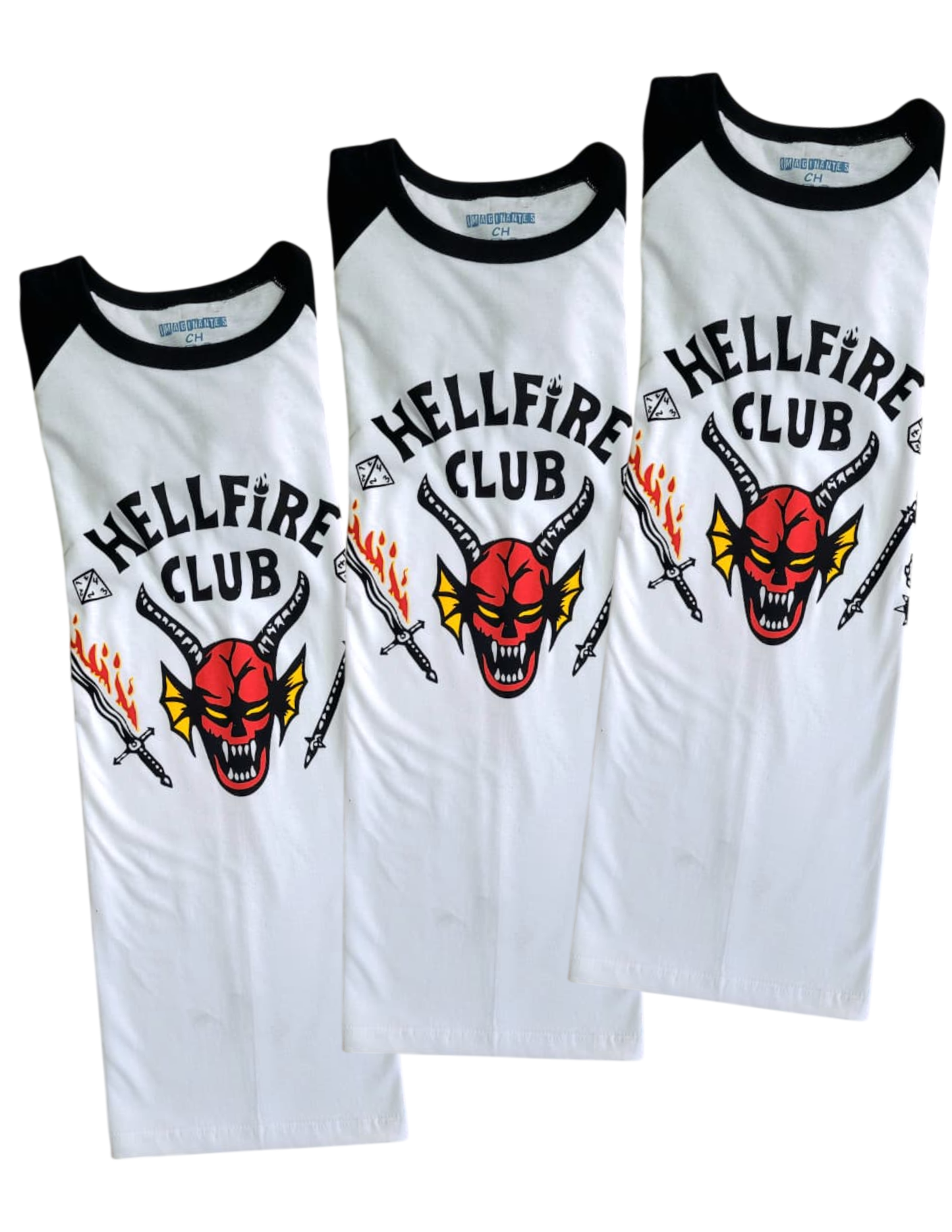 Playera Diseño Stranger Things Hellfire Unisex