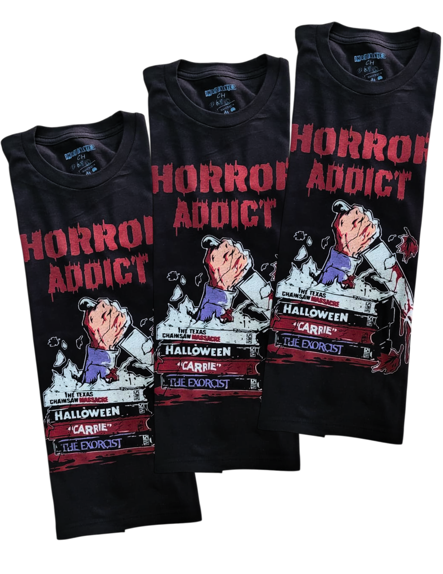 Playera Diseño Horror Addict Unisex