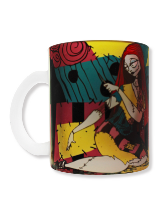 Taza De Vidrio Jack Y Sally Del El Extraño Mundo De Jack