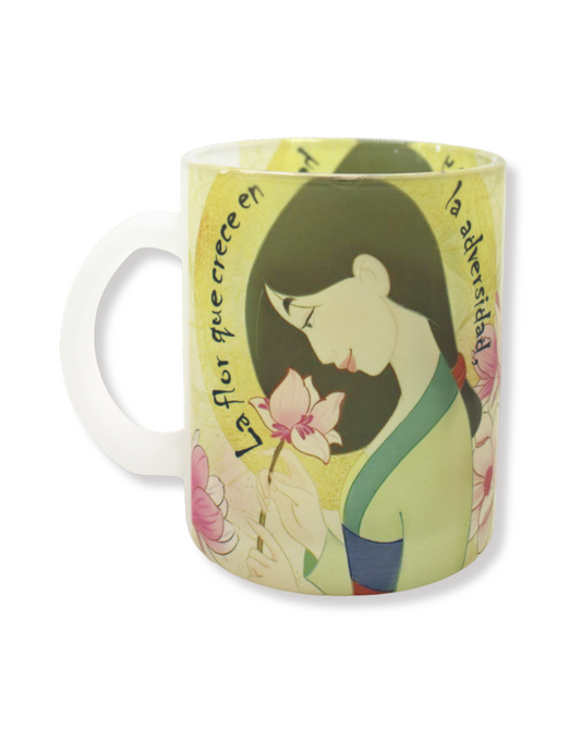 Taza De Vidrio Princesa Mulán