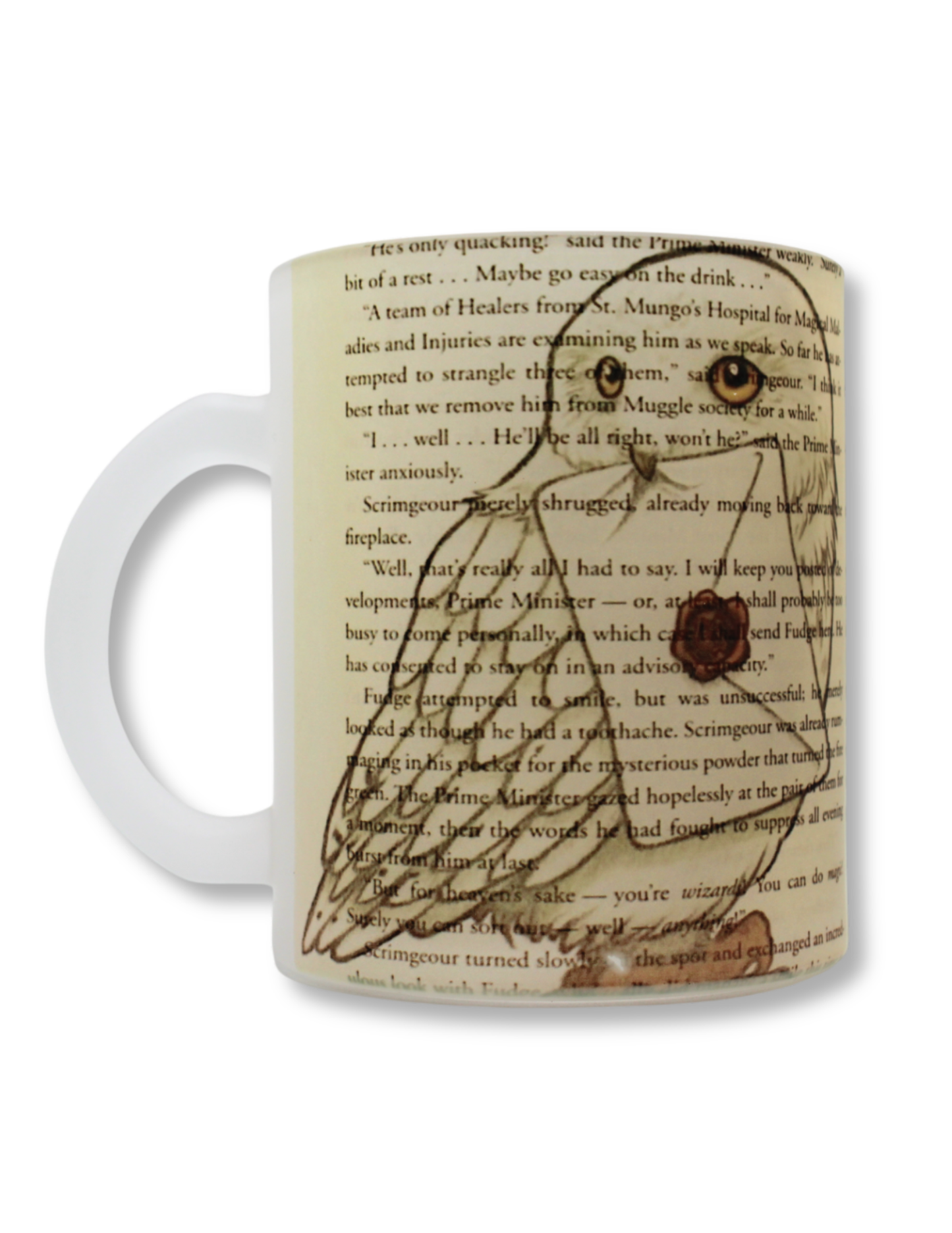 Taza De Vidrio Harry Potter Hedwig