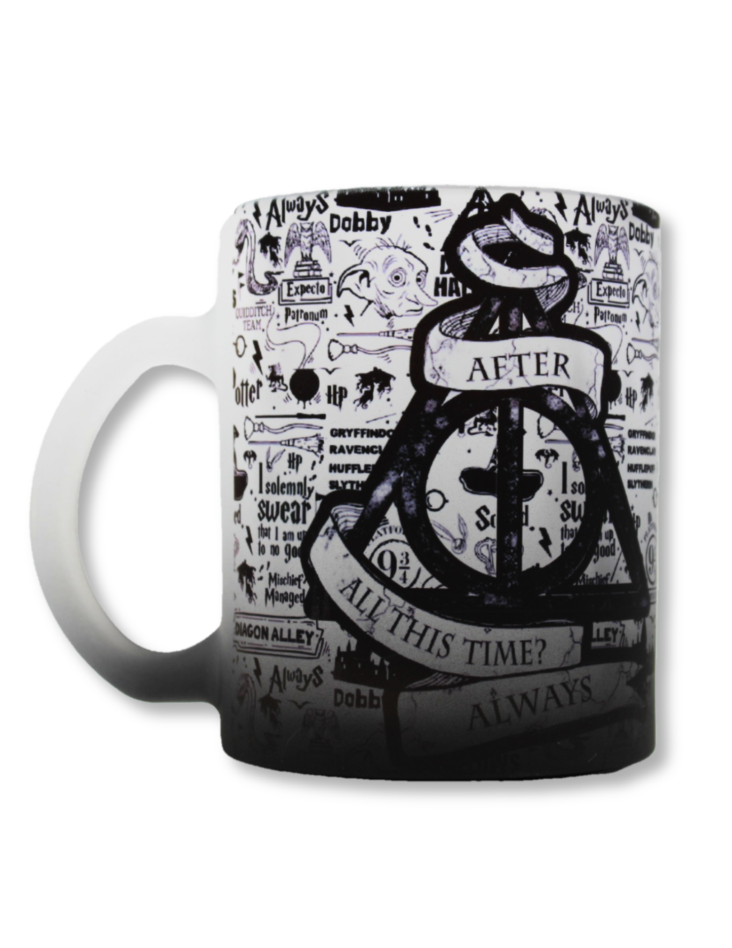 Taza De Vidrio Harry Potter Reliquias de la Muerte