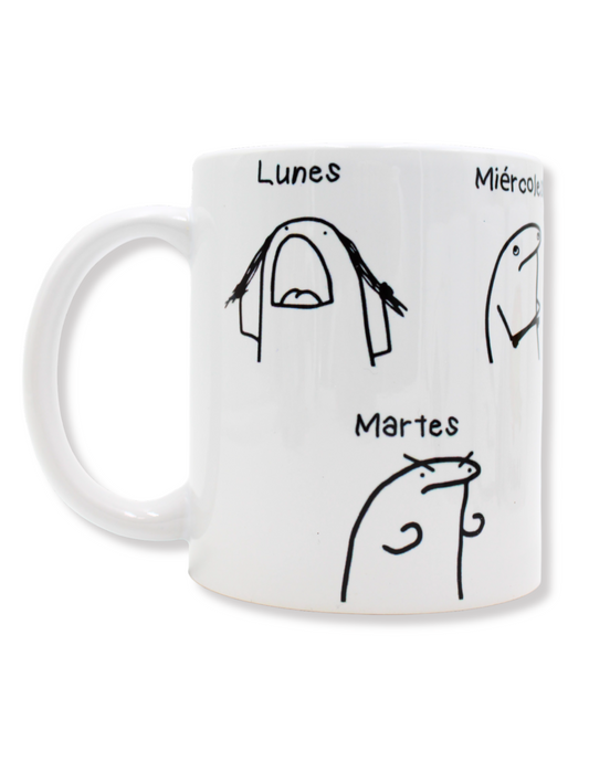 Taza De Cerámica Deformitos Días De La Semana