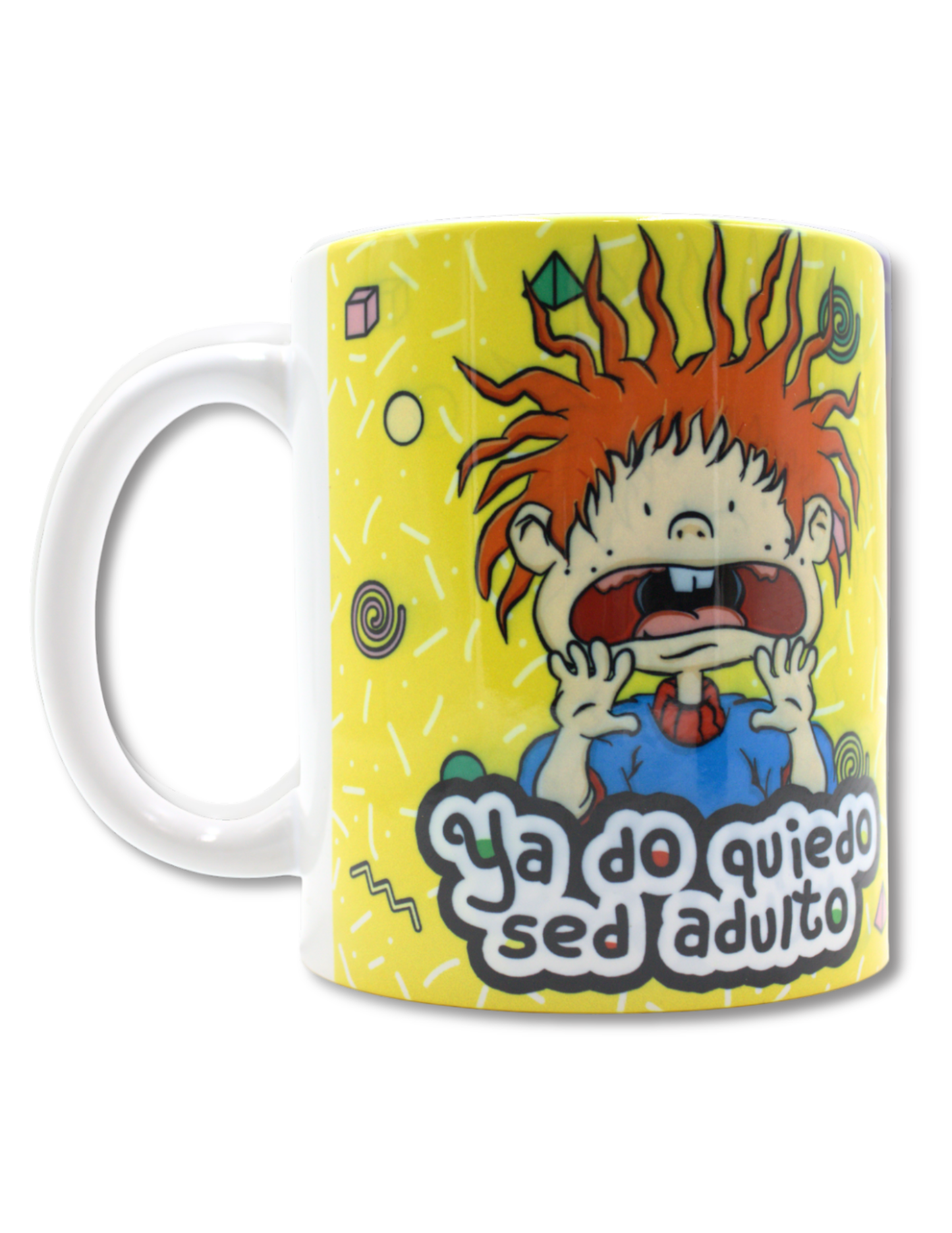 Taza De Cerámica Carlitos Amarillo De Los Rugrats