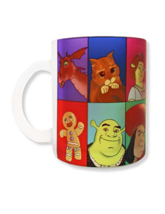 Taza De Vidrio Shrek Personajes