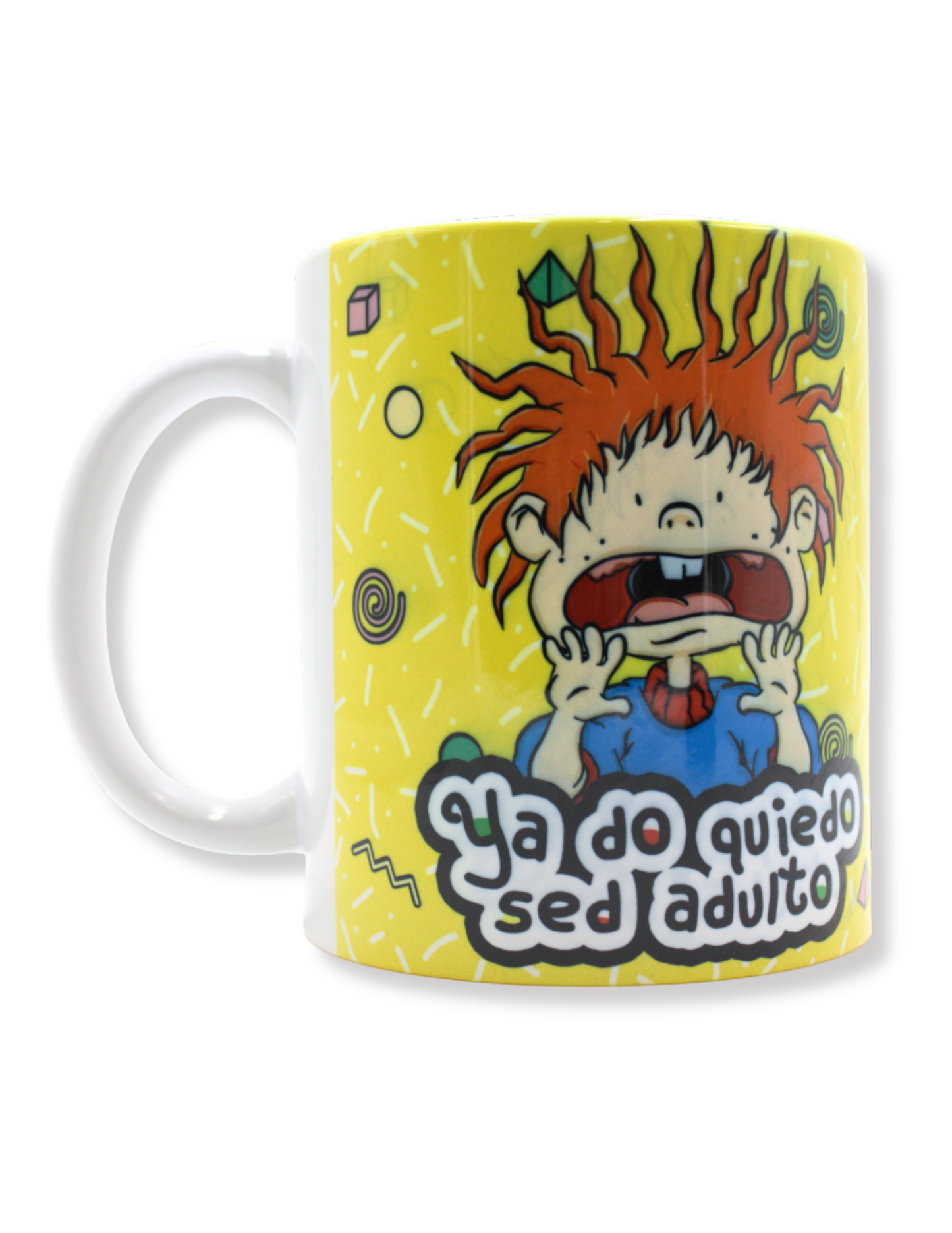 Taza De Cerámica Carlitos Amarillo De Los Rugrats