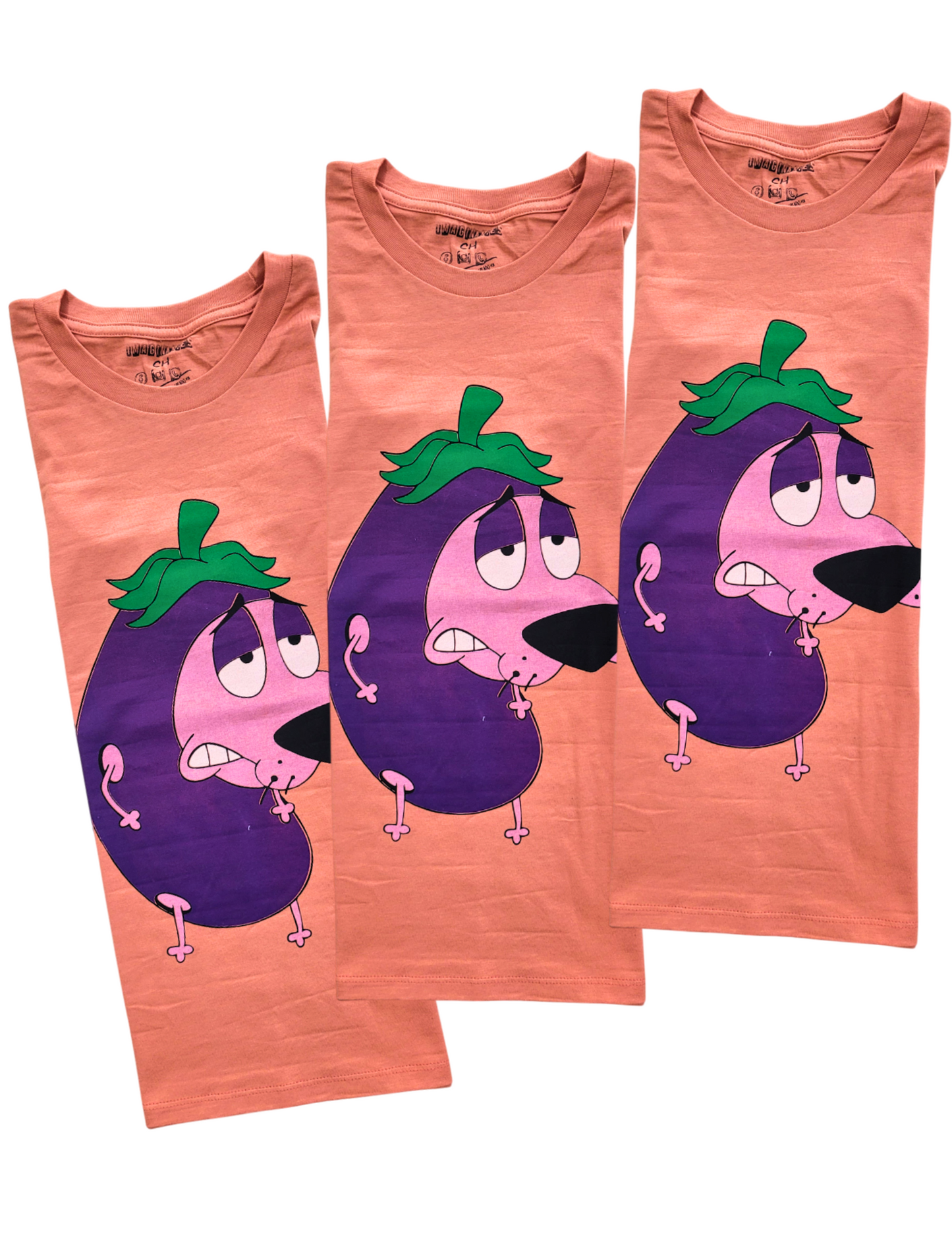 Playera Diseño Perro Coraje Berenjena Unisex