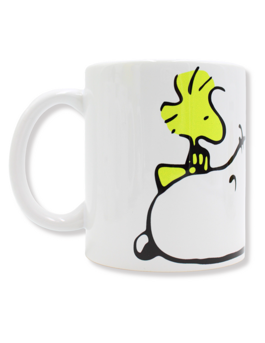 Taza De Cerámica Snoopy Pájaro