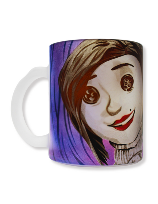 Taza De Vidrio Coraline Y Mamá