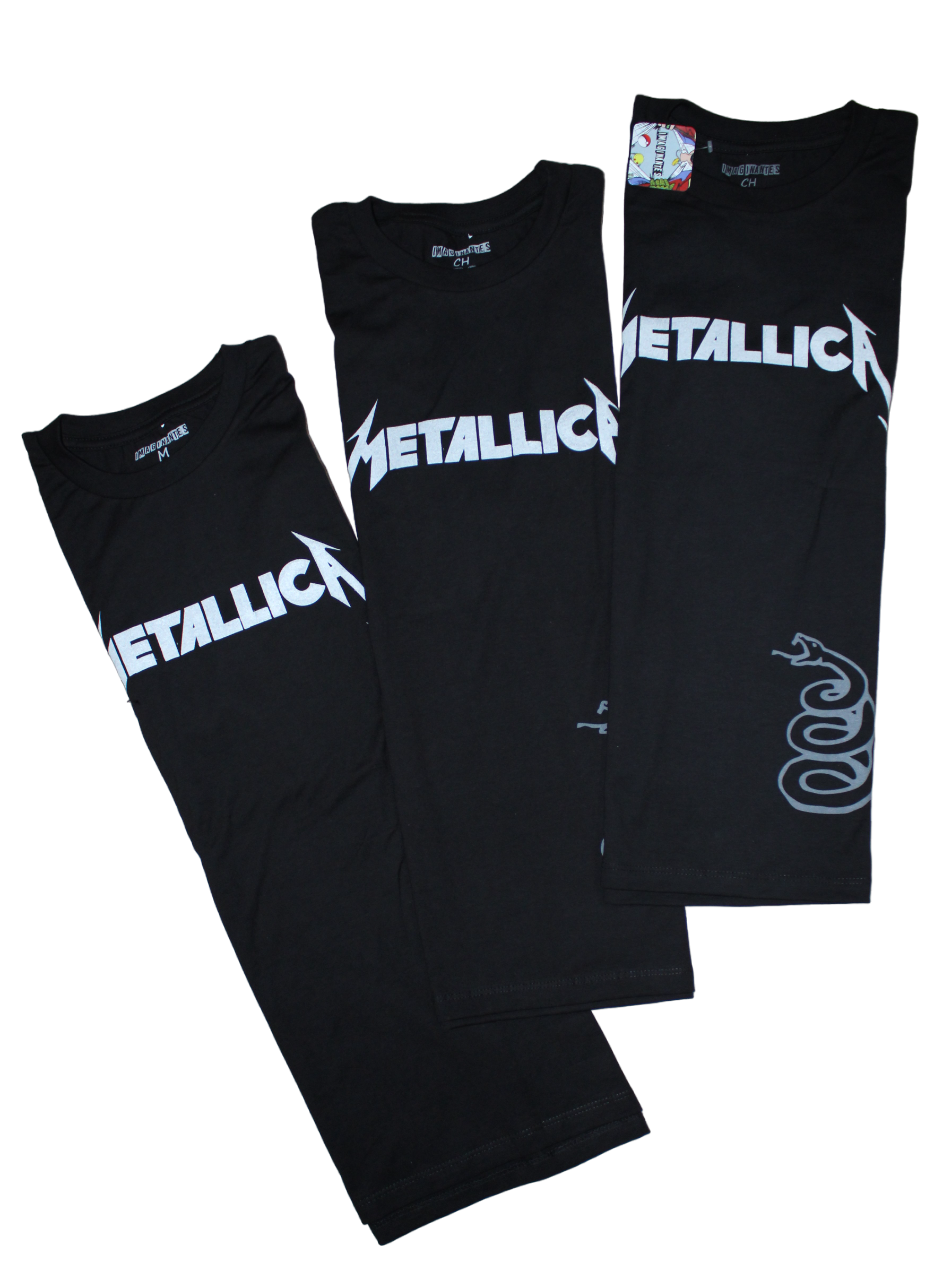 Playera Diseño Metallica Unisex