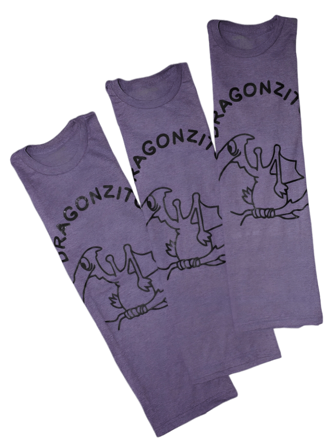 Playera Diseño Dragoncitos Morado Unisex