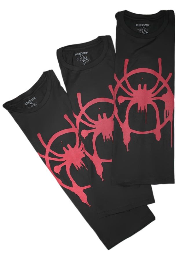 Playera Diseño Spiderman Negro Unisex