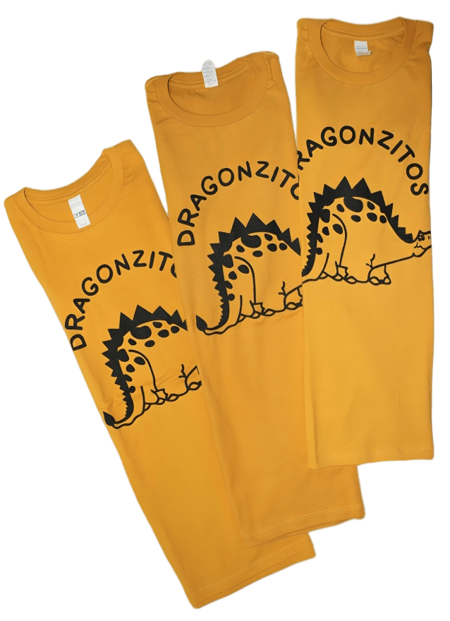 Playera Diseño Dragoncitos Amarillo Unisex